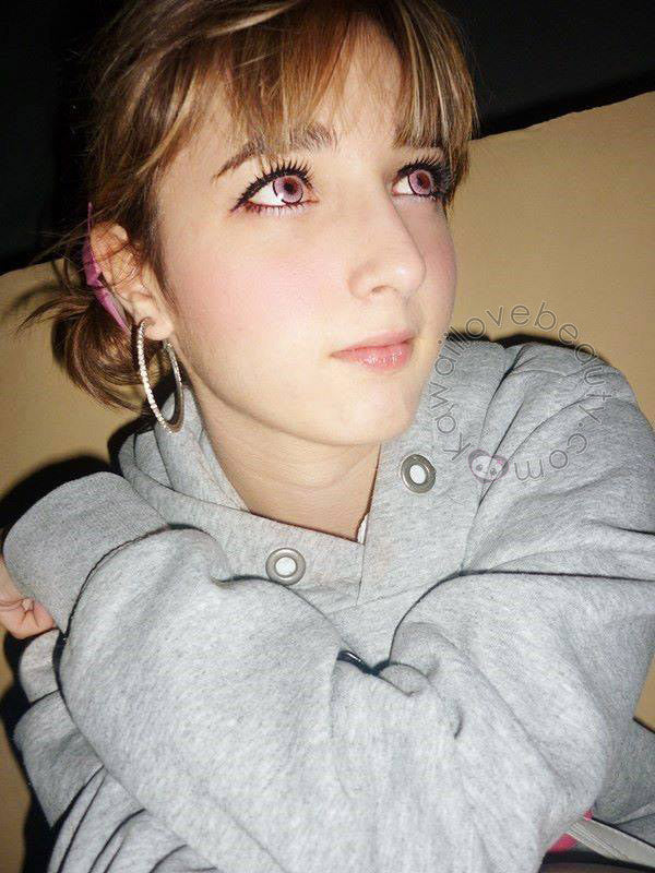 Dolly Eye Blytheye Pink big-eye colored costume contact lenses