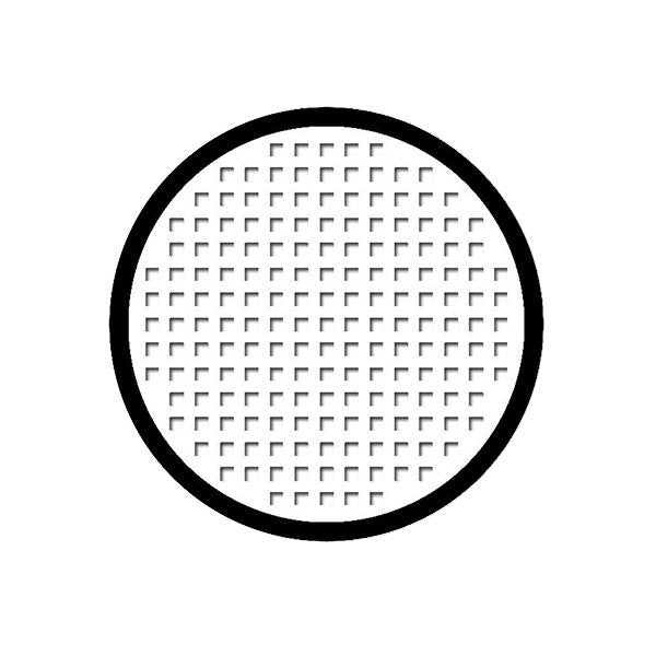 White Mesh R Circle Lenses | 1 Year