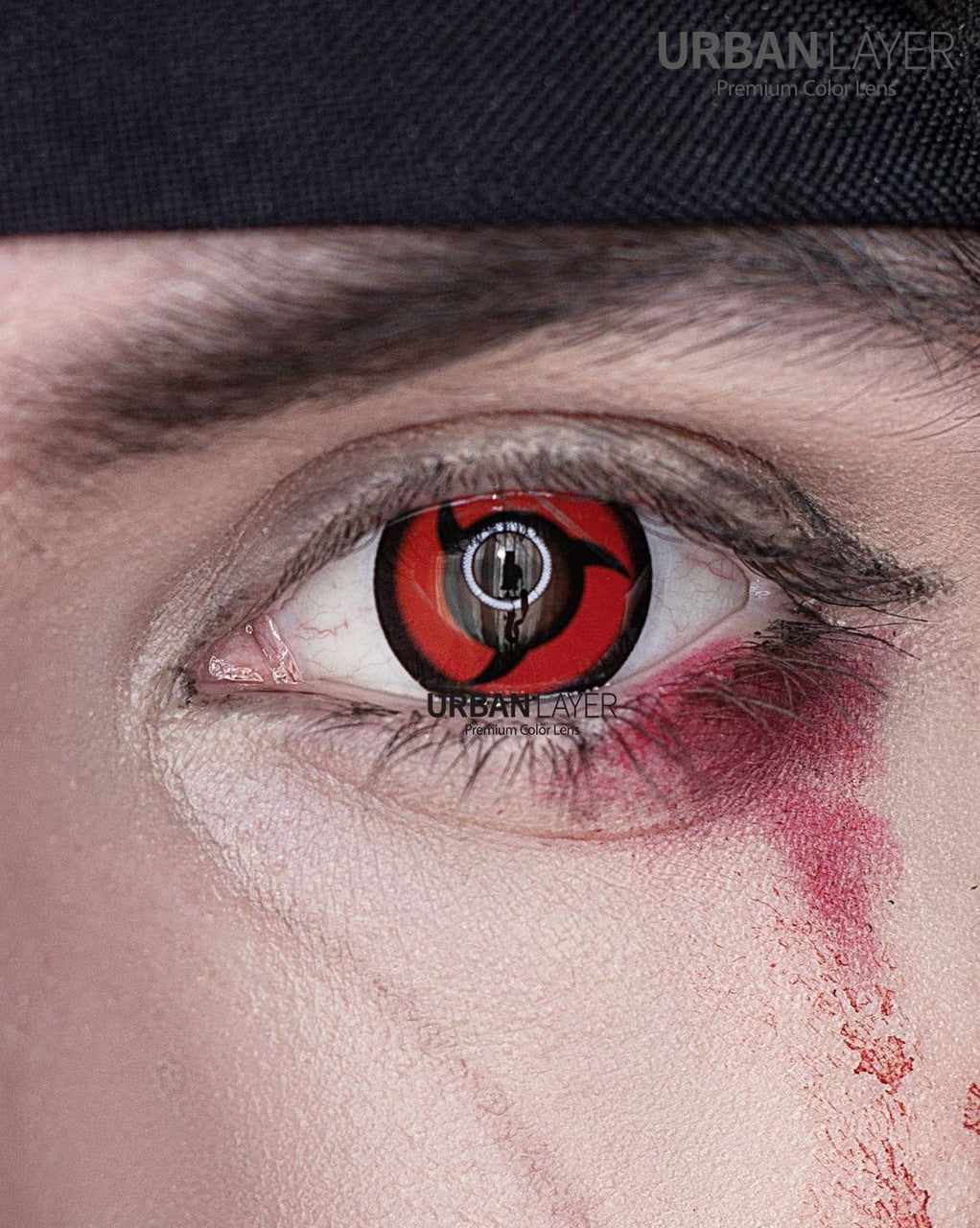 Naruto Itachi Uchiha Mangekyo Sharingan Red Circle Lenses