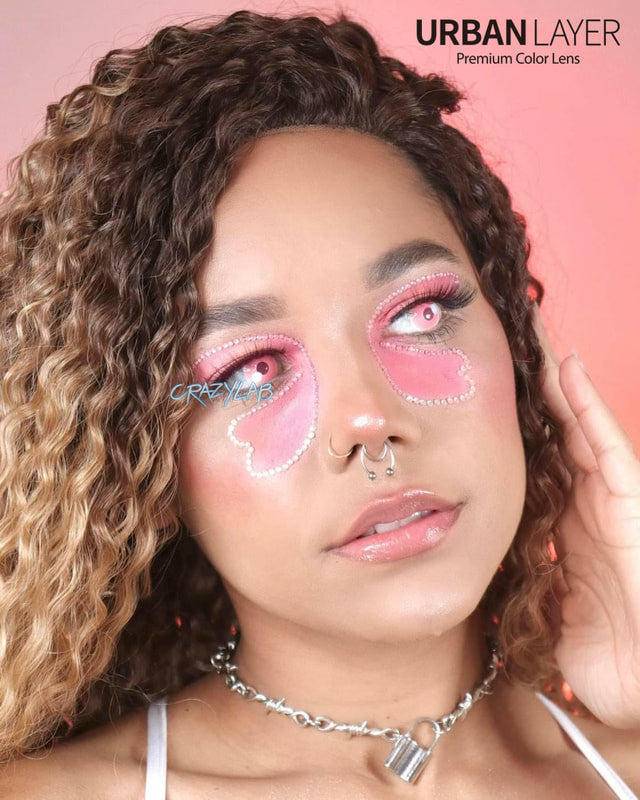 Nezuko Pink Circle Lenses | 1 Year Main image