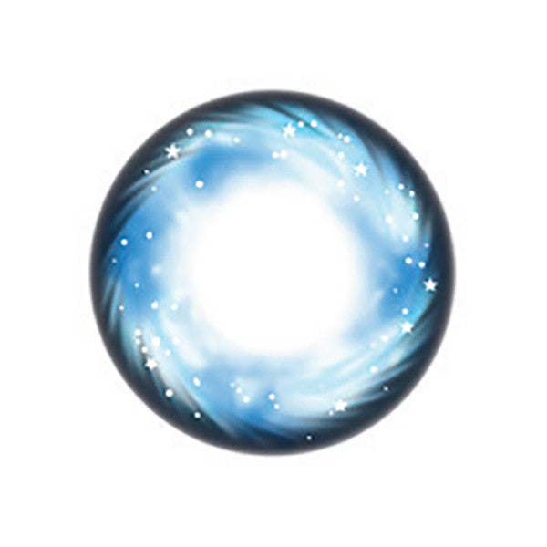 Galaxy Blue 3-tone circle lenses / colored contacts by Urban Layer Korea make your eyes appear to twinkle like stars in space. We ship these fantastic celestial blue circle lenses by the pair from the USA with a free cute contact lens storage case.