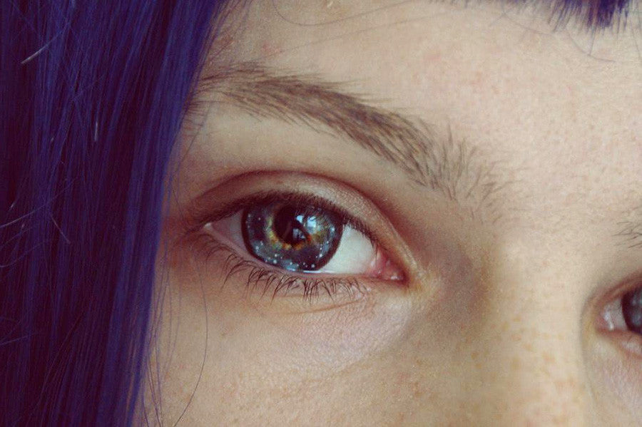 Galaxy Grey silicone hydrogel circle lenses