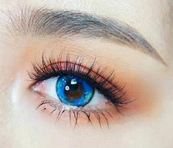 Galaxy Blue circle lenses make your eyes twinkle like stars in space
