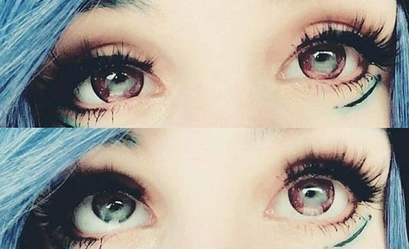 Big starry eyed Galaxy pink circle lenses for a space dolly look ships fast from the USA