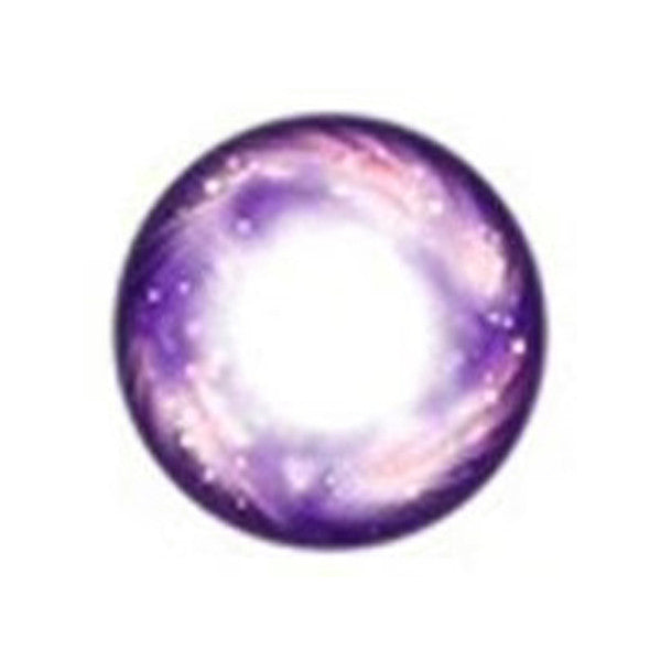 Galaxy Ocean Violet 3-tone circle lenses / colored contacts by Sweety make your eyes appear to twinkle like stars in space. We ship these fantastic celestial purple circle lenses by the pair from the USA with a free cute contact lens case. Main image