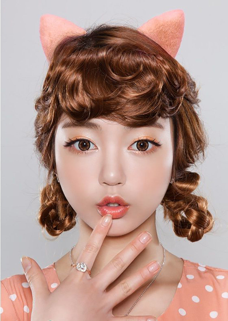Geolica Holicat Cutie Cat Brown Circle Lenses