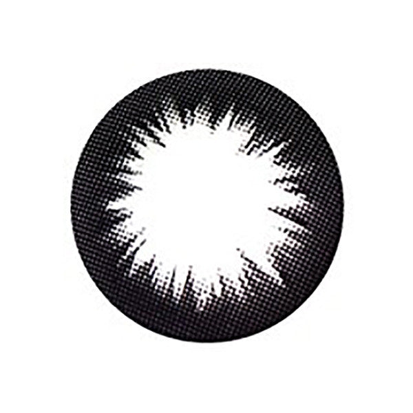 Colored contact design detail of Super Magic Color XCK105 black circle lenses.