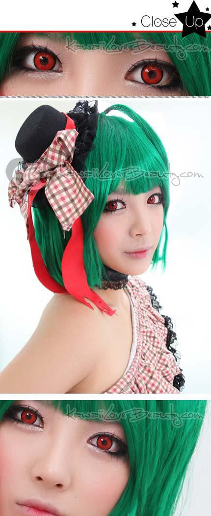 Mystic Red Circle Lenses | Yearly
