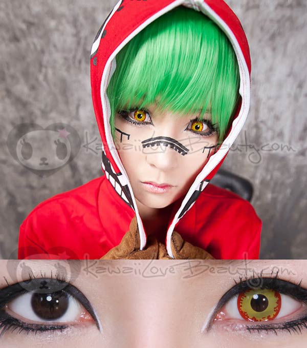 Crazy Fiery Yellow SF-75 Circle Lenses