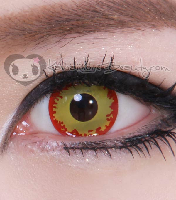 Crazy Fiery Yellow SF-75 Circle Lenses
