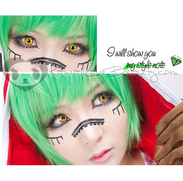 Crazy Fiery Yellow SF-75 Circle Lenses