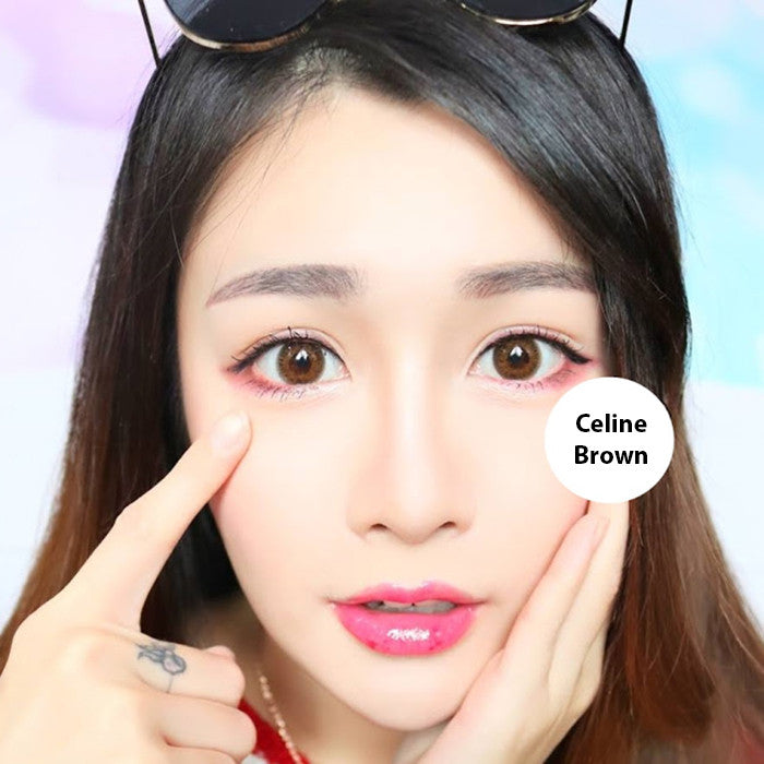Geolica Celine Brown Circle Lenses Main image