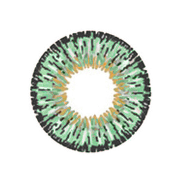 Eye to Eye Green authentic Korean circle lenses are special colored contacts for cosplay and alternative looks. These striking dolly green contact lenses ship fast from the USA and come with a free lens case for storage.