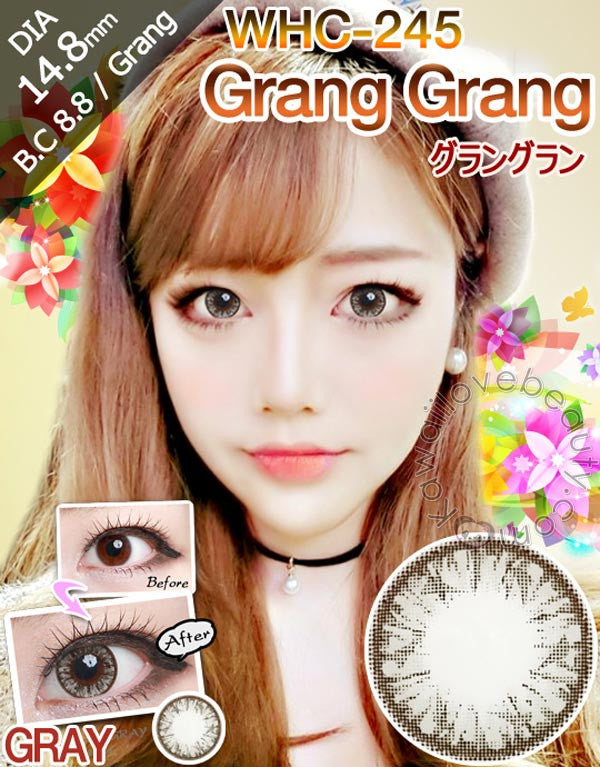 Geo Medical brand WHC245 Grey circle lenses in bright flash effect