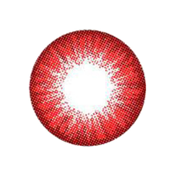 Poppy Red circle lenses are the perfect choice for big dolly eyes and brilliant color. These vivid red big eye cosmetic circle lenses are a favorite of cosplayers and those looking to stand out and be unique. Poppy Red colored circle lens contacts by i.Fairy ship fast from the USA and come with a free contact lens case.