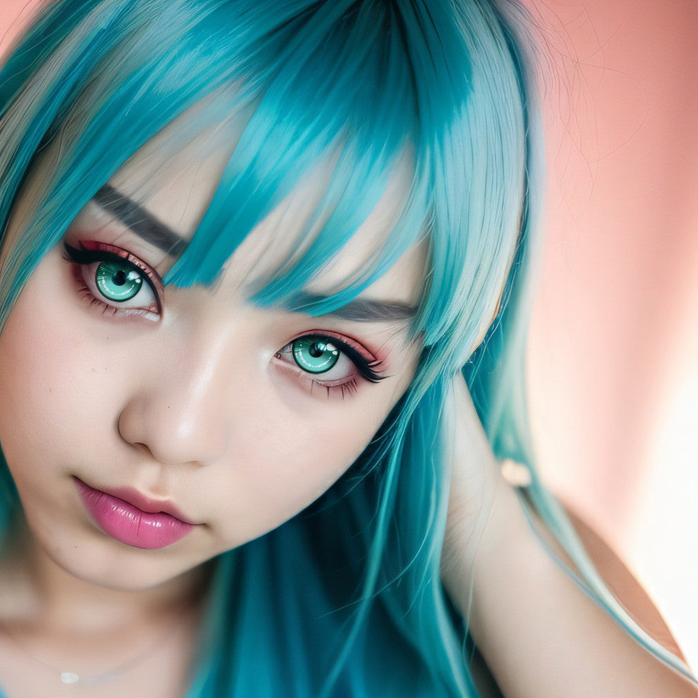 Anime2 Green Circle Lenses | Yearly
