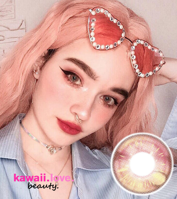 Kawaii Pink Circle Lenses