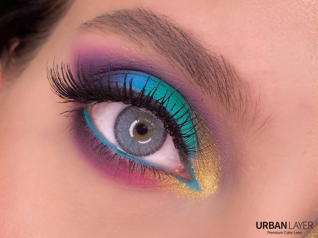 Cloud R Ice Gray Circle Lenses | 1 Year