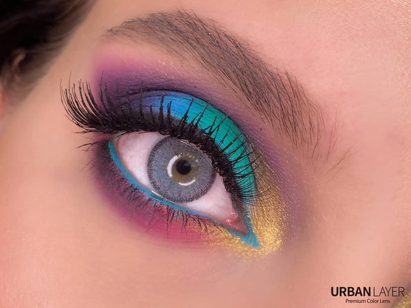 Cloud R Ice Gray Circle Lenses | 1 Year