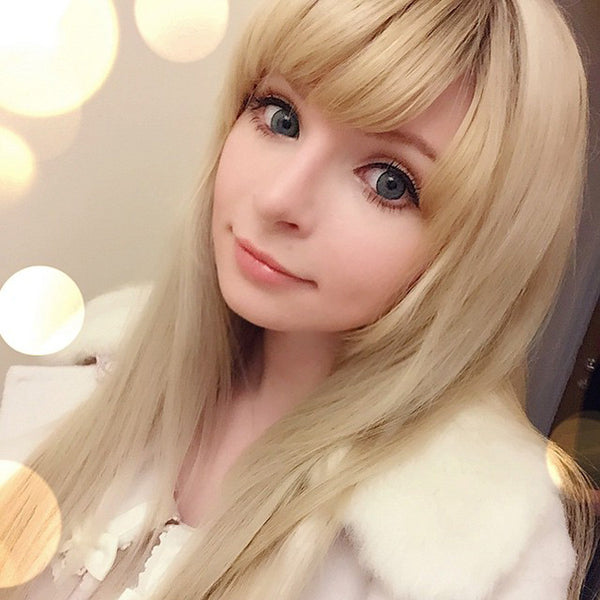 Melon blue green dolly eye circle lenses