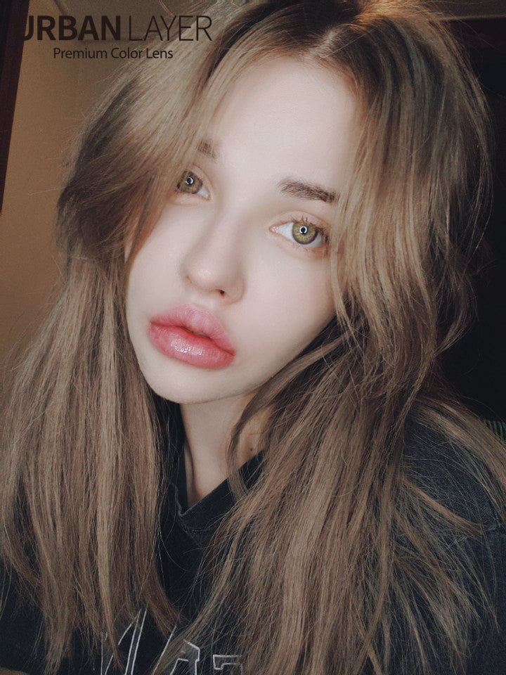 Milano realistic light brown circle lenses ship fast from the USA