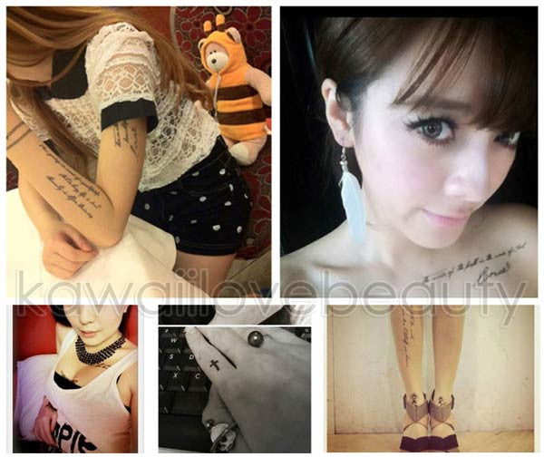 MURUA Japan Original Temporary Tattoo Set