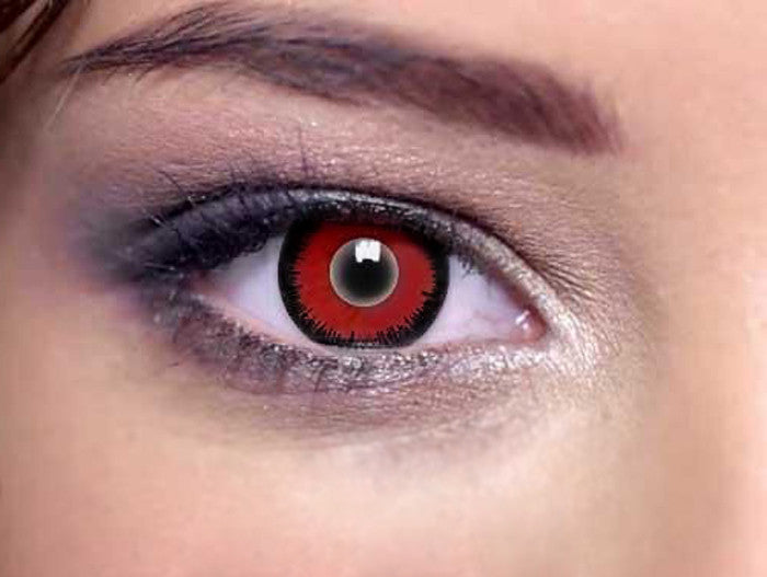 Mystic Red circle lenses for cosplay