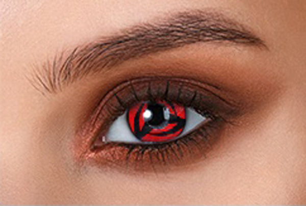 Naruto Kakashi Hatake Mangekyo Sharingan Red Circle Lenses | 1 Year