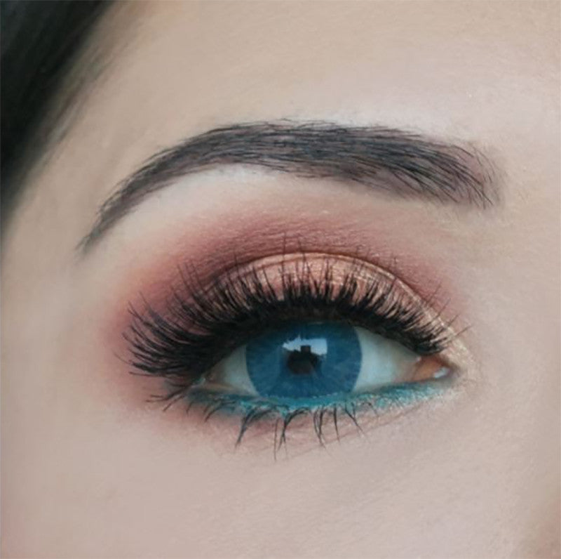 New York N Blue Circle Lenses | 1 Year Secondary image