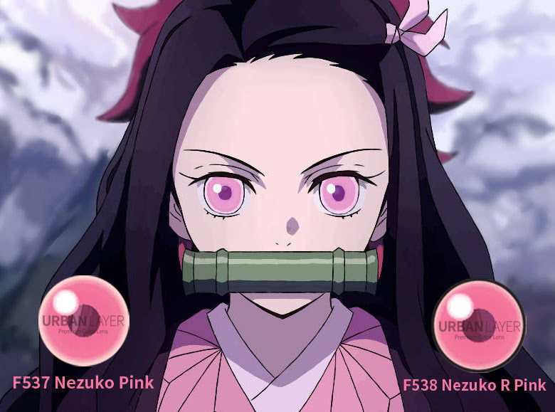 Nezuko R Pink Circle Lenses | 1 Year Secondary image