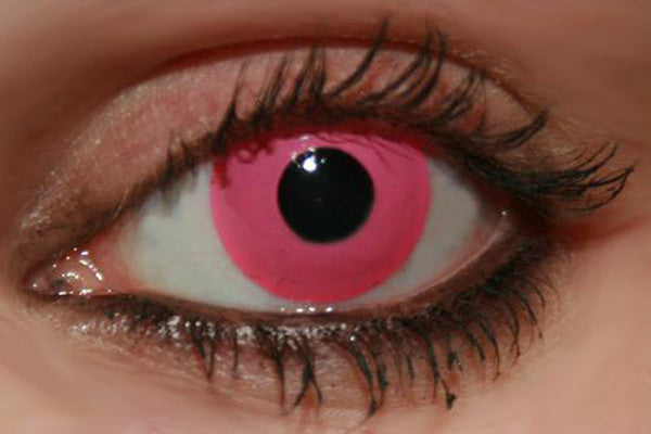 Rave pink circle colored contact lenses
