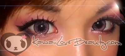 Pretty pink colored eyes with CH627 Nudy Pink circle lenses.