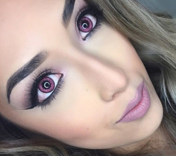 Pink Lady circle lenses / color contacts by FreshTone Colors of the Wind. Main image