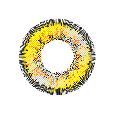 Poppy Yellow Circle Lenses