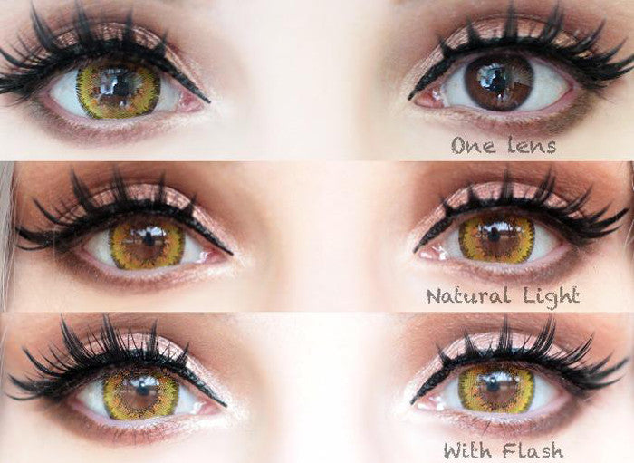 Poppy Yellow Circle Lenses