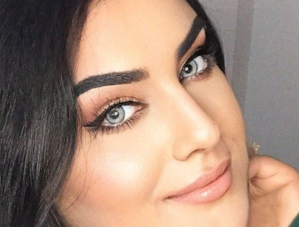 Premium Satin Gray Circle Lenses