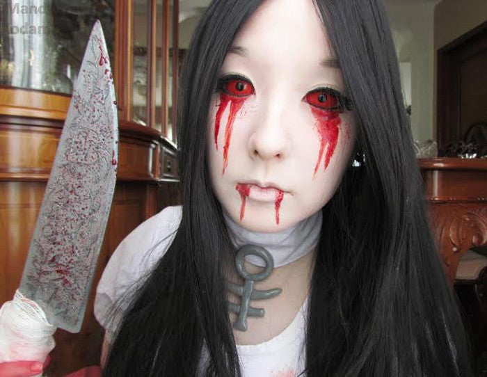 22mm Sclera Red Theatrical Lenses