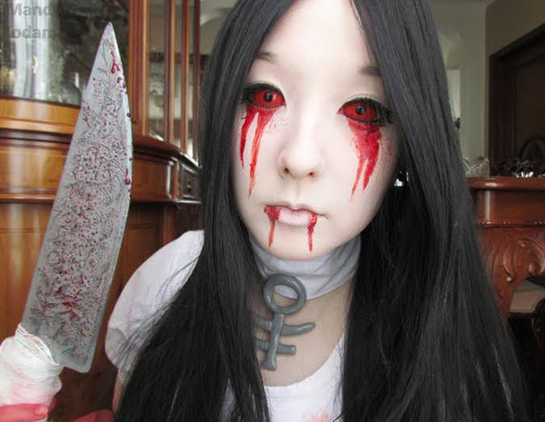 22mm Sclera Red Theatrical Lenses