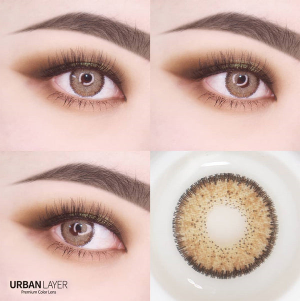 Sakura Brown circle lenses by Urban Layer