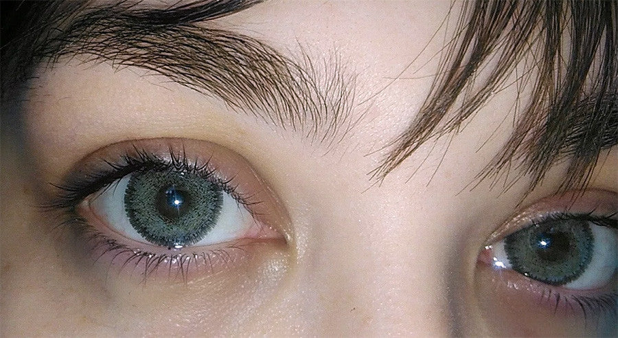 Sakura Gray dolly eye 3 tone circle lenses