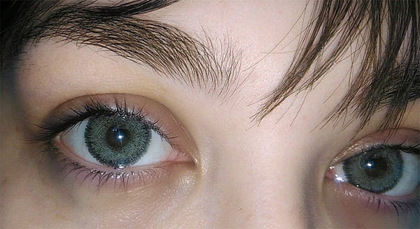 Sakura Gray dolly eye 3 tone circle lenses