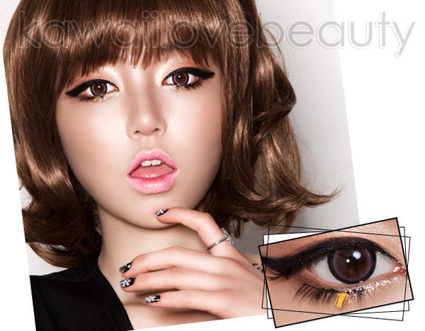 Sugar Candy pink colored contacts.