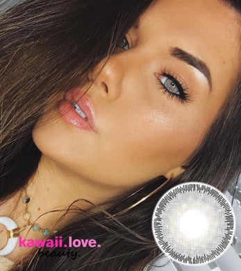 Premium Satin Gray Circle Lenses