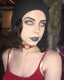 CrazyLab Saw White red-rimmed costume colored circle contact lenses