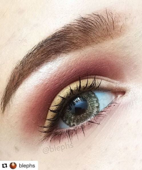 Sparkling dolly eyes with Sunny Girl Brown 3 tone circle lenses