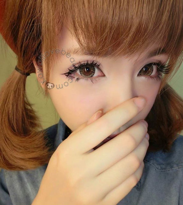 Sunny Girl Brown circle lenses for dolly eyes