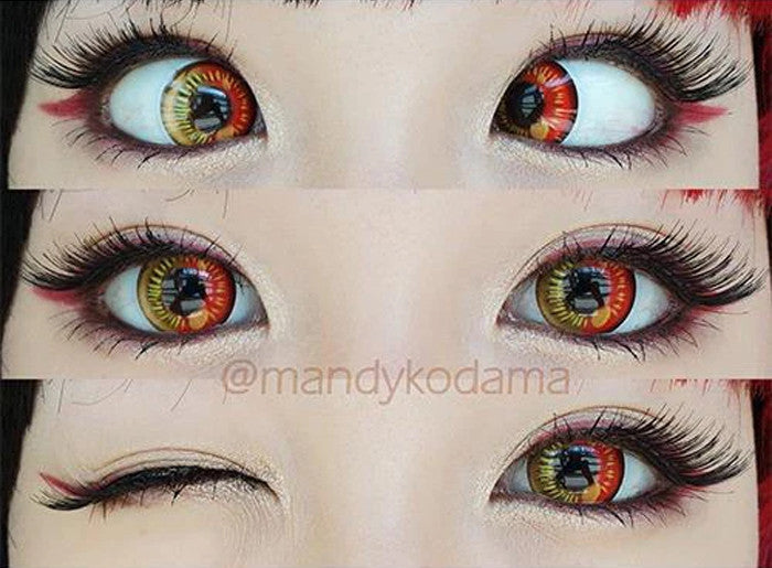 Red Anime Circle Lenses