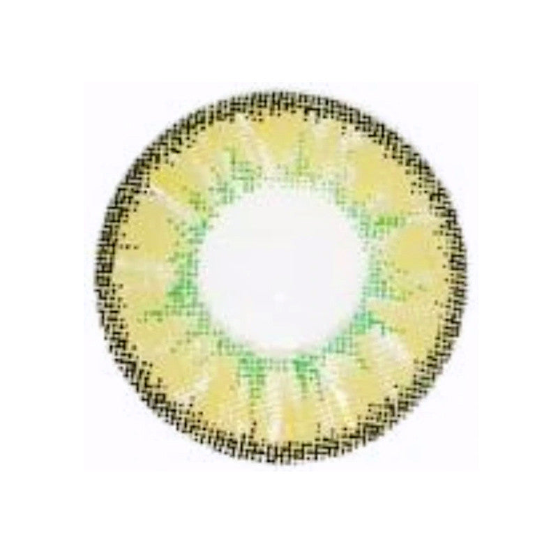 Candy Gold circle lenses are the perfect choice for bigger eyes and brilliant color. These vibrant yellow big eye cosmetic circle lenses are a favorite of cosplayers and those looking to stand out and be unique. Candy Gold colored circle contacts by Sweety ship fast and *free from the USA and come with a free contact lens case.