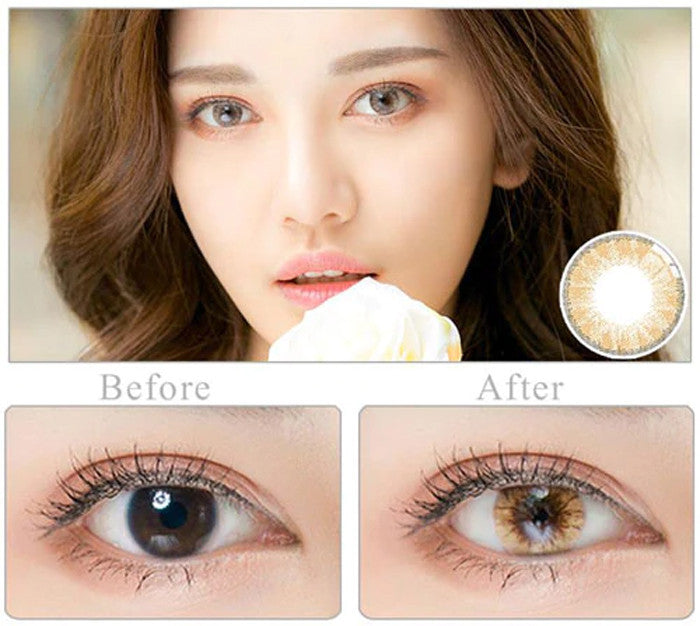 Glass Ball Brown Circle Lenses