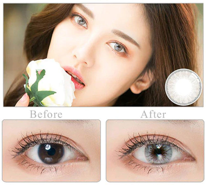 Glass Ball Light Grey Circle Lenses Secondary image